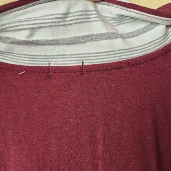 TWO BLIND BROTHERS Men's Short Sleeves Polo Shirt Size L Burgundy. - Picture 5 of 10